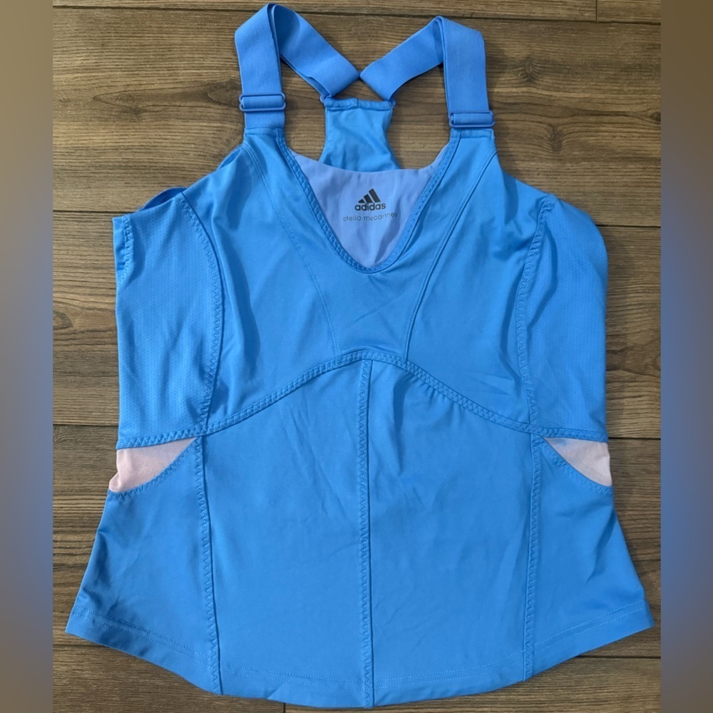 Adidas by Stella McCartney Barricade Tank Top Blue Size 44 (Fits Like Medium)